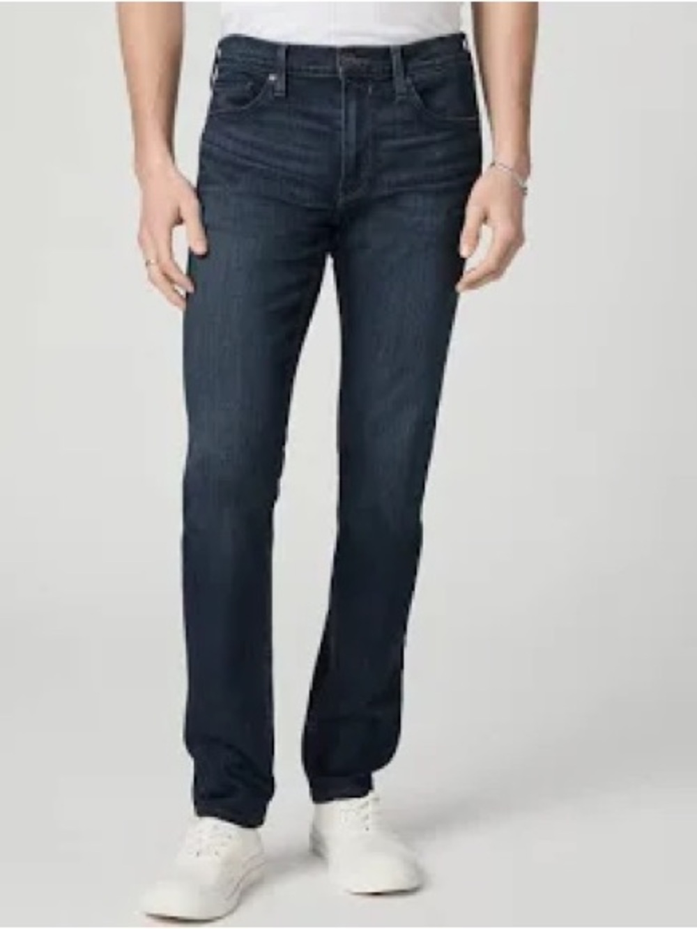 Paige Federal Slim Straight Jeans Mens 33 Ralston Dark Blue 32 Inseam
